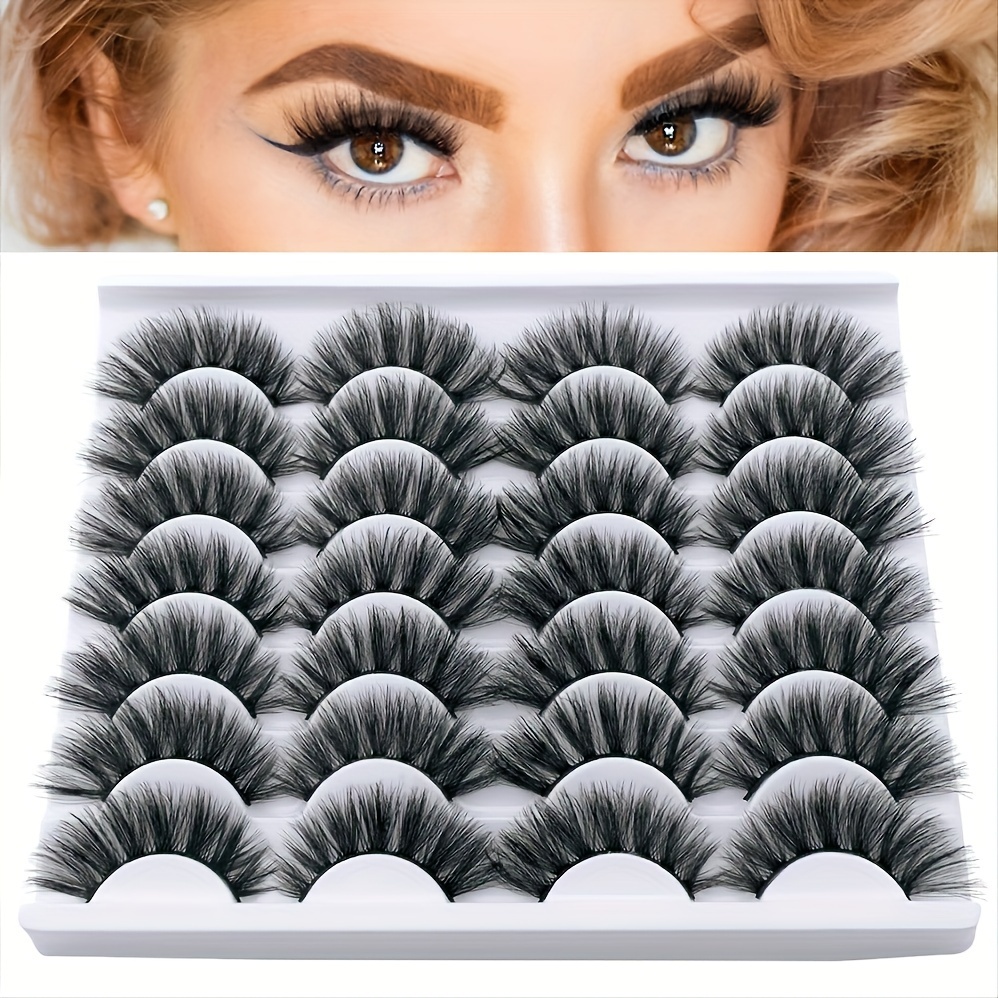 3d Volume False Eyelashes Fluffy Eyelashes Cat Eye Temu Ireland 4159