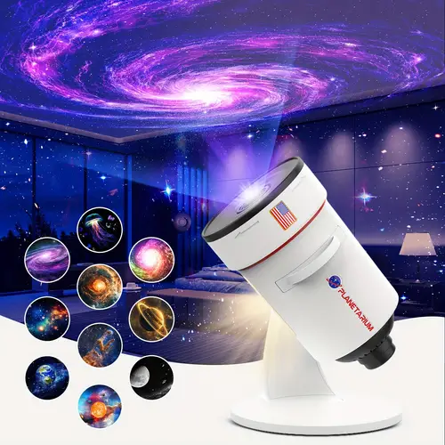 planetarium 360 hd projection lamp 4k hd night light with 8 color customizable nebula scenes control for bedroom or living room ambiance