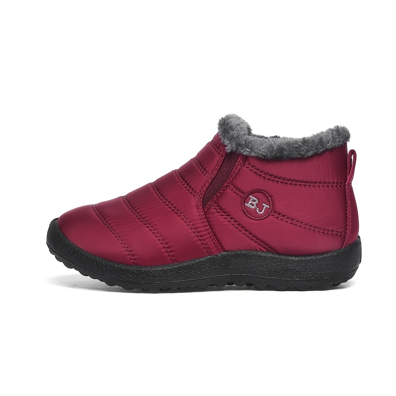 Men's Plush Lined Winter Boots, Cozy Daily Walking Shoes