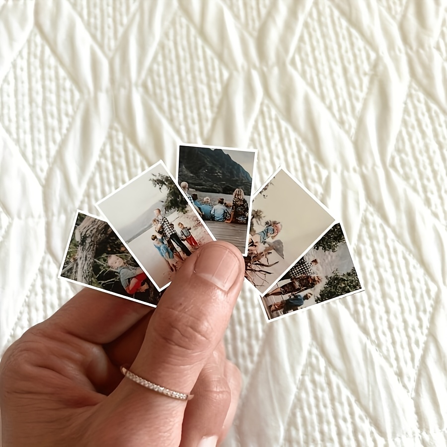 TEMU High-definition 6pcs 2x2 Inches Personalized Mini Photo Prints - Family And Couple Photos, Instant Photography Keepsake, Suitable For Christmas,