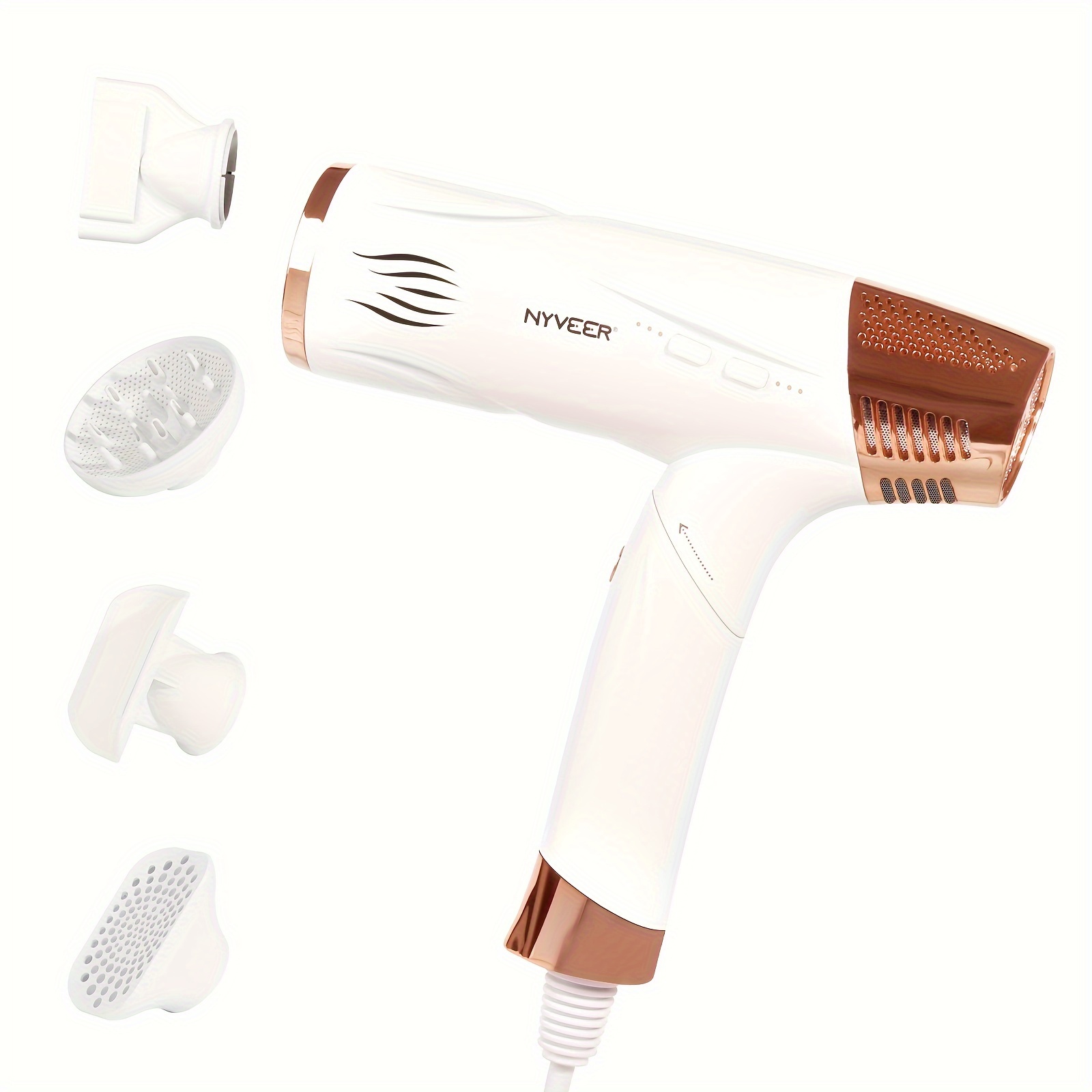 

Hair Dryer, 1800w Ionic Hair Dryer, Travel Blow Dryer Foldable Handle, 110000rpm High-speed Brushless Motor For Fast Drying, Blow Dryer With Auto-cleaning, Lightweight.