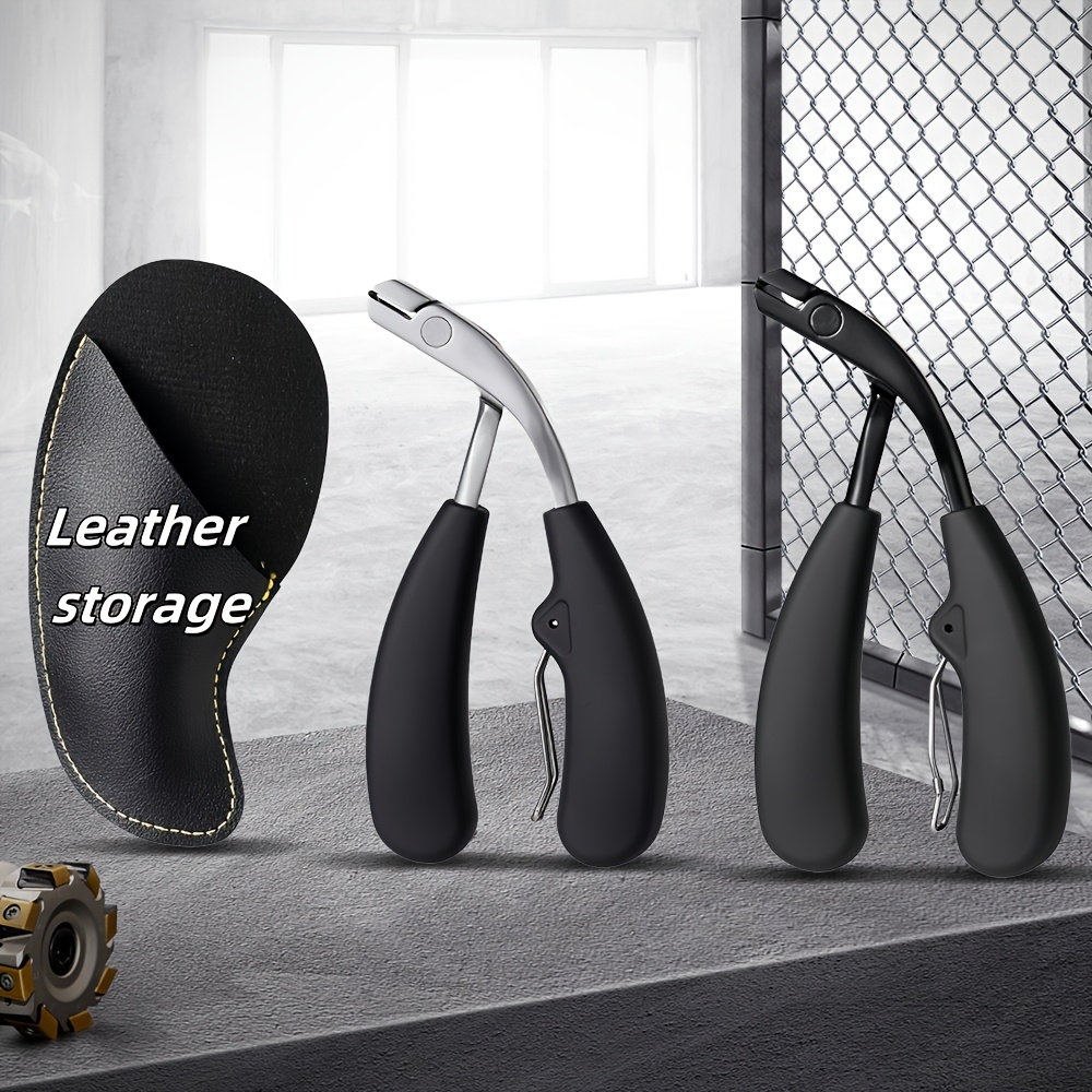 

2pcs Leather Storage + Head Stainless Steel Toenail Clippers - Ergonomic Non-slip Handle, Blade, , , Suitable For Nails, The Elderly, Men And Women, Pregnant Women Are Suitable