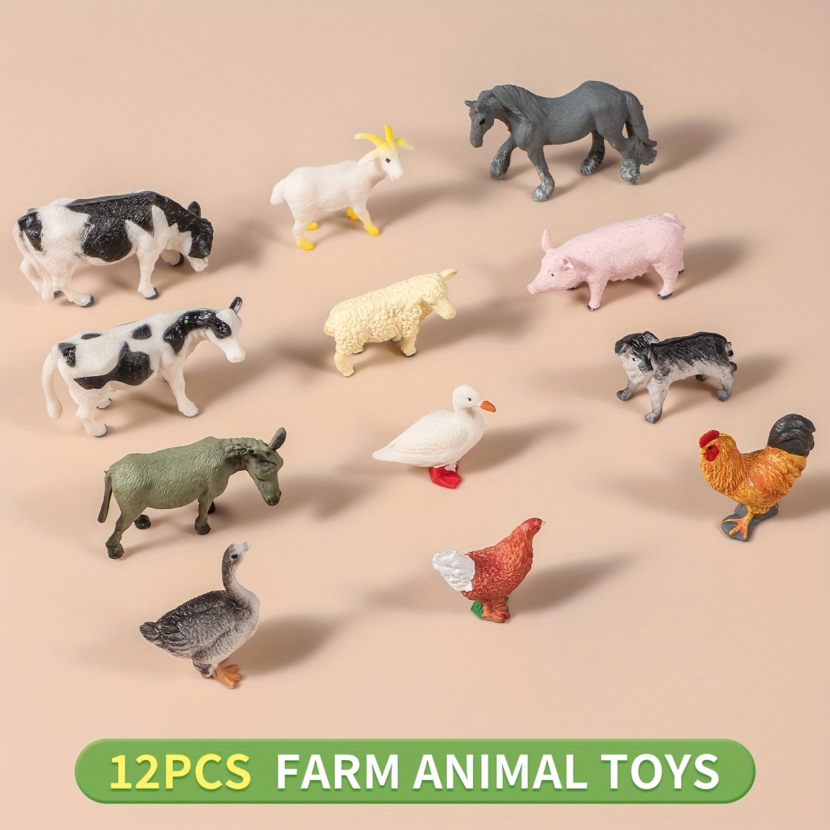 Large Farm Animals Figures Realistic Simulation Jumbo - Temu