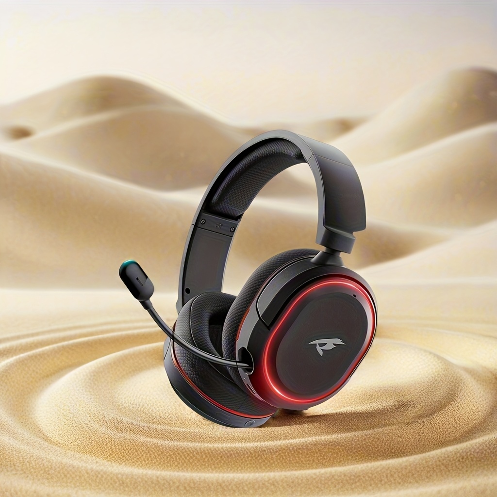 7.1 Surround Sound Draadloze Gaming Headset met Draadloos & 2.4G, RGB-verlichting