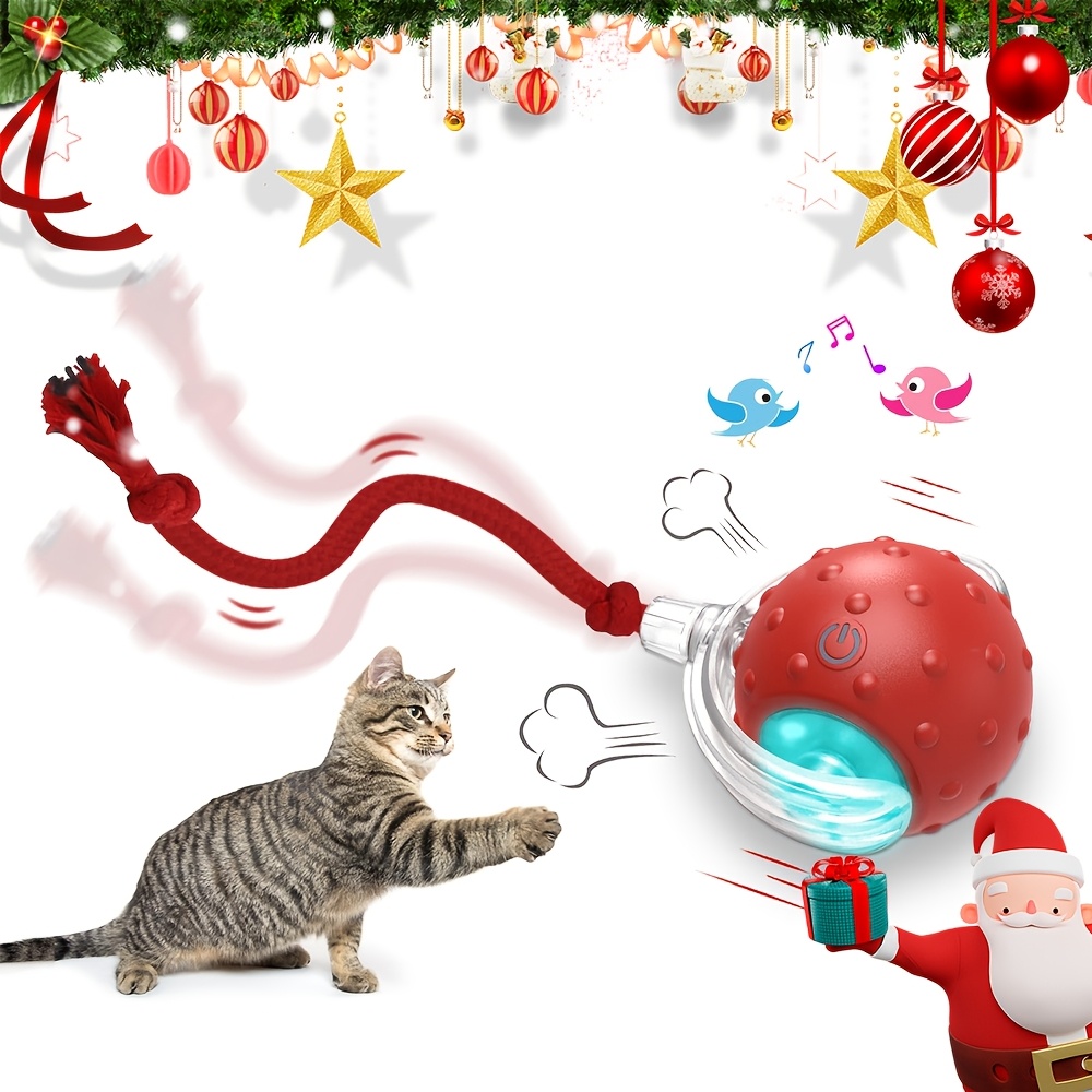 

Interactive Cat Toys Ball, Motion Electric Cat Toy, Automatic Pet Exercise Toys, , Usb Rechargeable (long Tail)