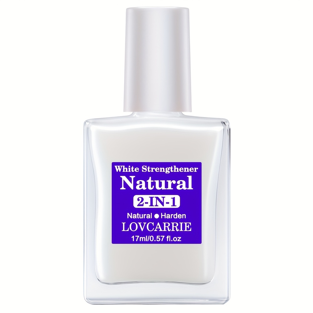 Lovcarrie -one Milky White Nail Strengthener, Quick-drying, Hardens Nails, Making Them More Glossy And Stronger. Suitable For Thin, Soft, And Nails. Ideal For Holiday Gifts