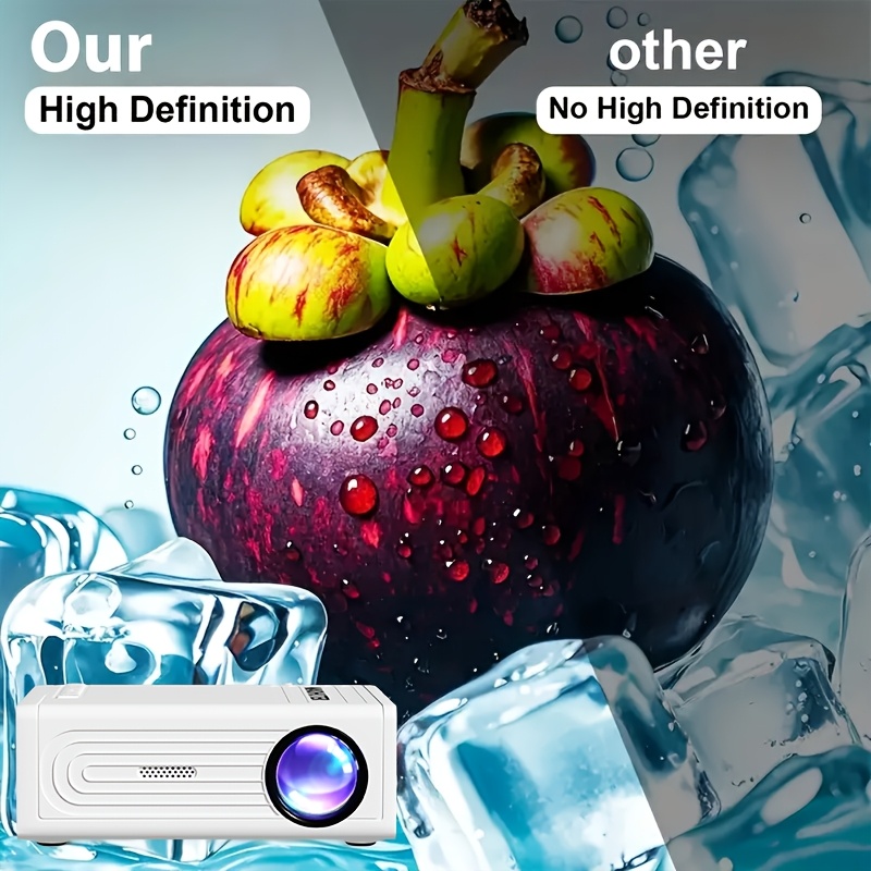Smart Mini Portable Projector, High Resolution with Adjustable Angle