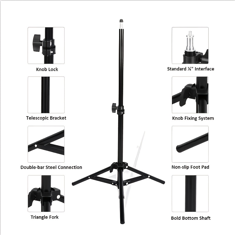 Projector Tripod Stand - Universal For Indoor And Outdoor Use, Stand, Adjustable From 50cm To 160cm, Portable Tripod, A Must-have Item For Camping Movies