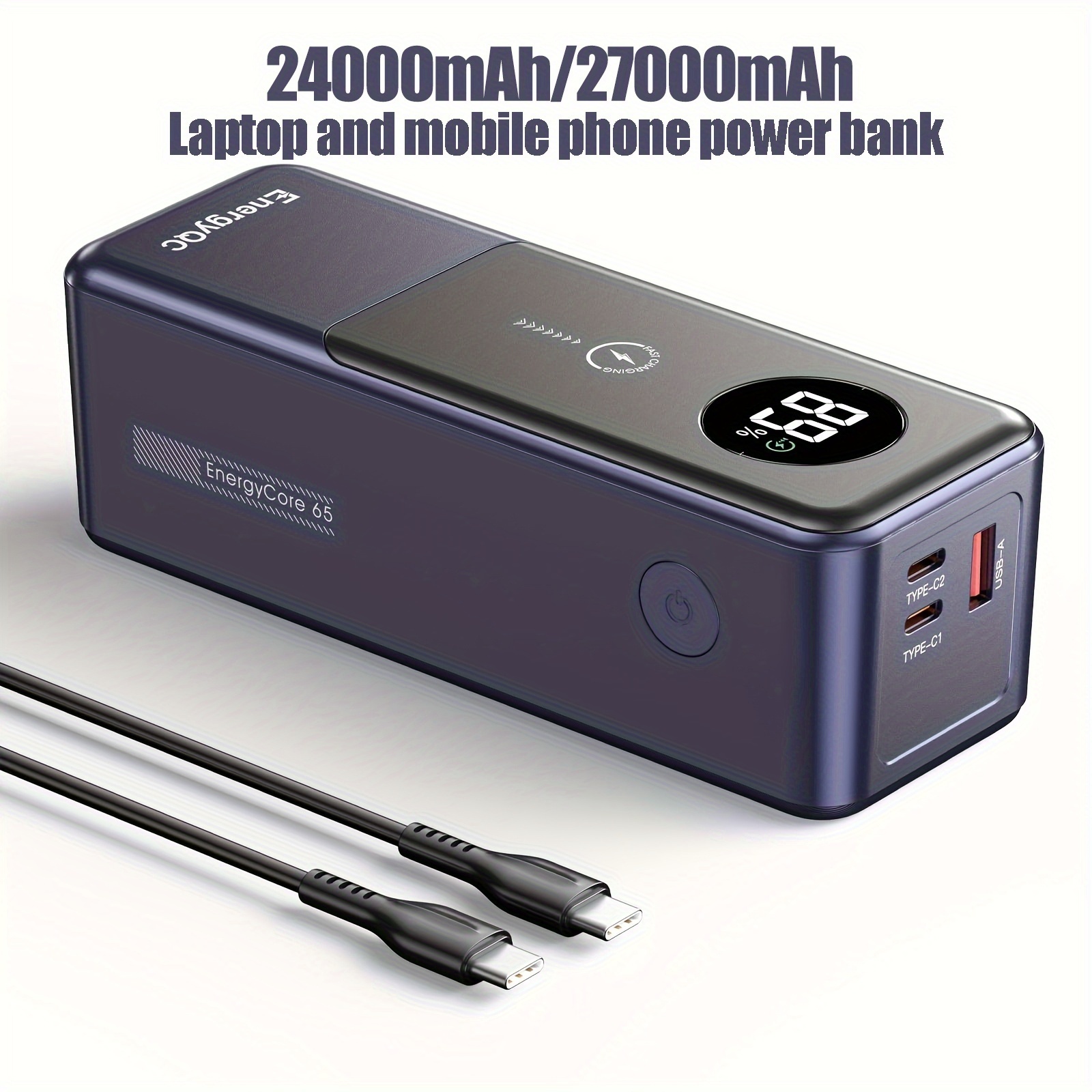 YKPOWER Portable Power Station 150W, 133.2 Wh/36000mAh Fast Charging, Rechargeable Generator With 5 Outputs, AC Outlets Power Bank With LED Light For Backup Home Outdoor Emergency Travel Camping RV