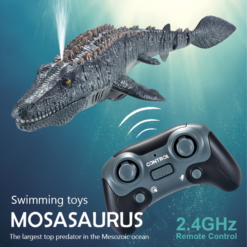 

Simulation Canglong Remote Control Water Toy, 2.4g Remote Control, Dinosaur Model, High Speed Electric Spoof Water Toy, Floating Water Surface, Automatic Demonstration (without Battery)