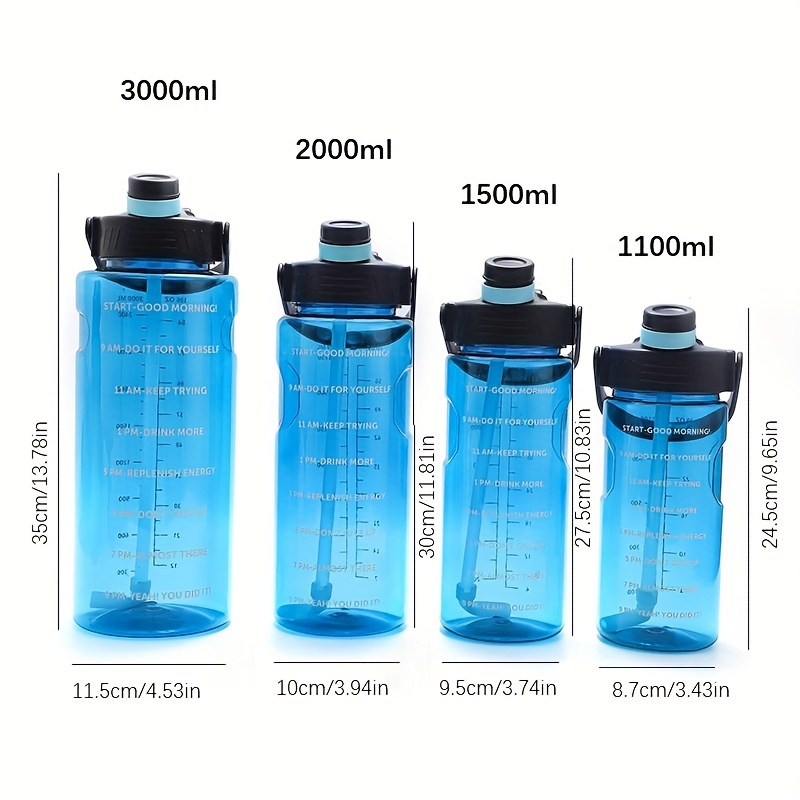 1pc 1100ml 1500ml 2000ml 3000ml large clear plastic water - Temu