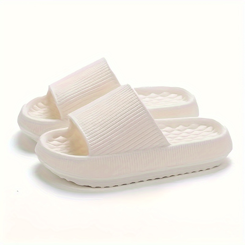 TEMU Slides, Casual Toe Soft Shoes, Comfortable Home Bathroom Slides