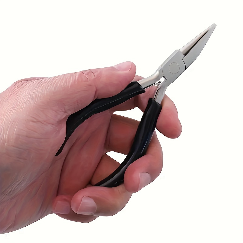 

4.5-inch Precision Wire Bending Pliers - Round Concave Needle Nose, Ideal For Jewelry & Bead Crafting, Essential Diy Tool