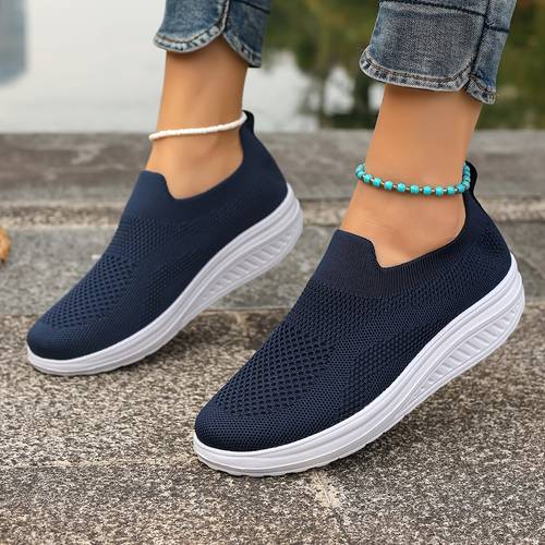 2025 new knitted mesh breathable lightweight simple hand machine washable womens shoes sneakers running shoes casual shoes walking shoes road running shoes camp shoes
