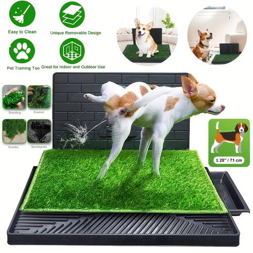 large bedpan pet urine indoor small dog urine training toilet toilet portable washable training pad with urine baffle suitable for small and medium sized dogs