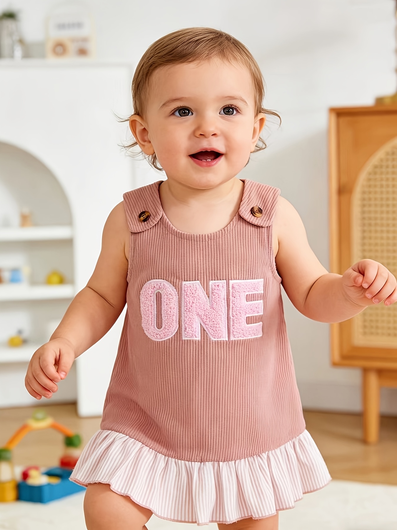 strapless open back dress Pink Trudy & Teddy Sleeveless Dress 12-18M  Retykle