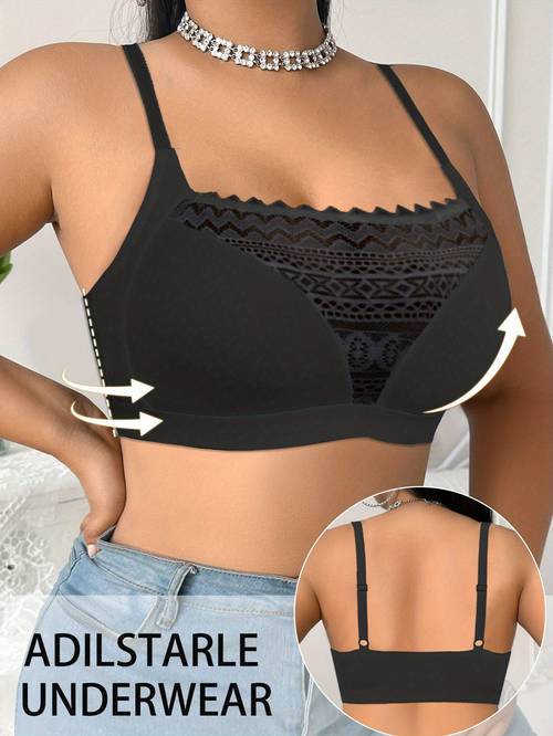 plus size wireless bralette tank top