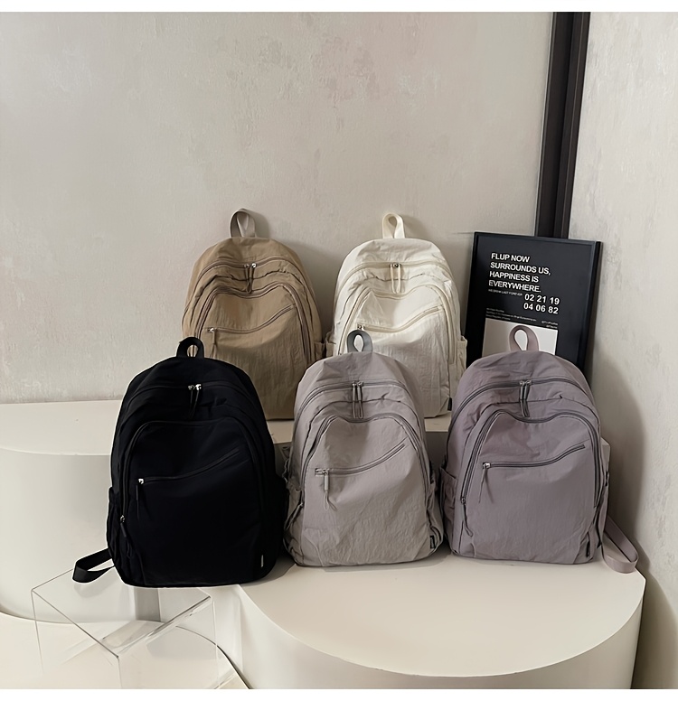 Leichter Damen Rucksack Aus Nylon Mit Laptopfach Für Die Reise_voghion.com
