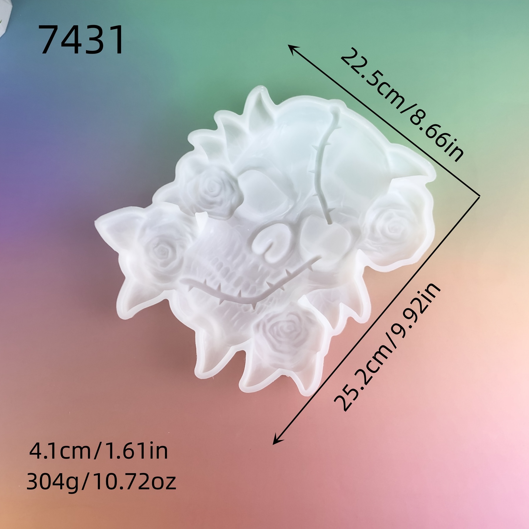 Image of Rose Wall Hanging Silicone Mold Resin Casting Mold Diy Semi 3 Dimensional Flower Wall Pendant Bedroom Living Room Decoration Wall Hanging Handmade Diy Gypsum Silicone Mold