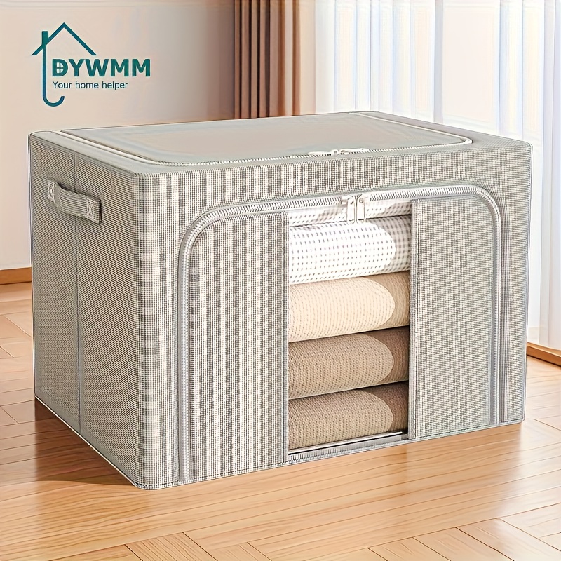 item picture 3pcs set   storage boxes clothes quilt folding and sorting boxes and cabinets moving seasonal boxes household storage boxes under bed storage