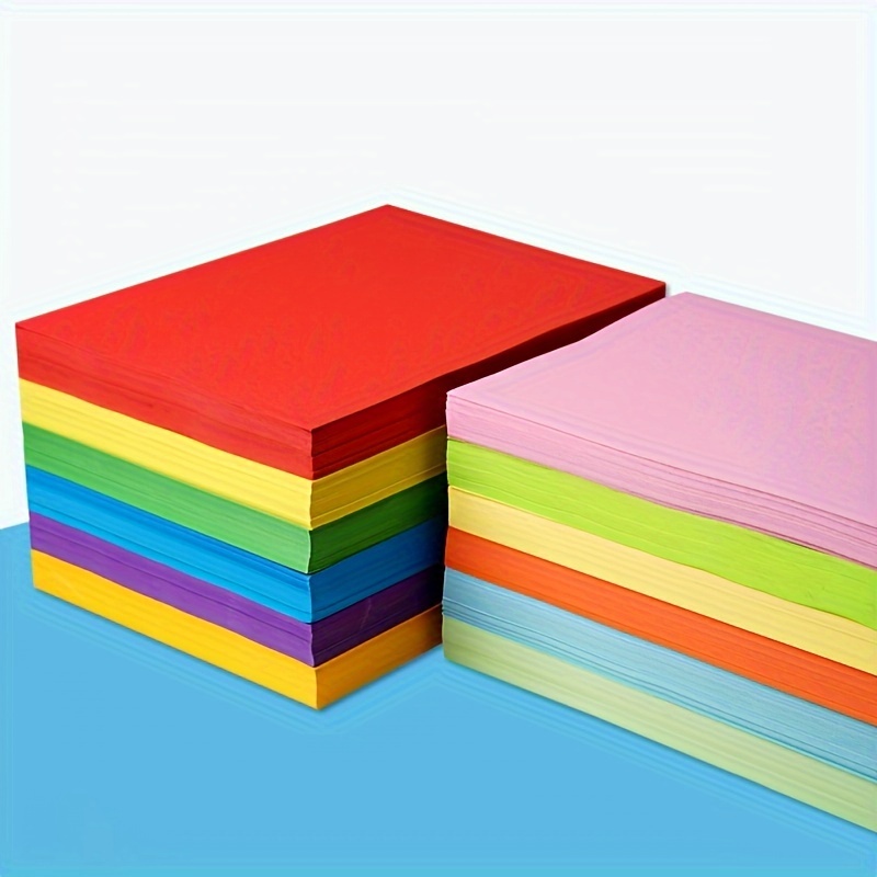 

50 Pcs Colorful A4 Paper - 10 Colors - Color Copy Paper - Printing Paper - Colorful - Handmade Craft Paper - Art Supplies