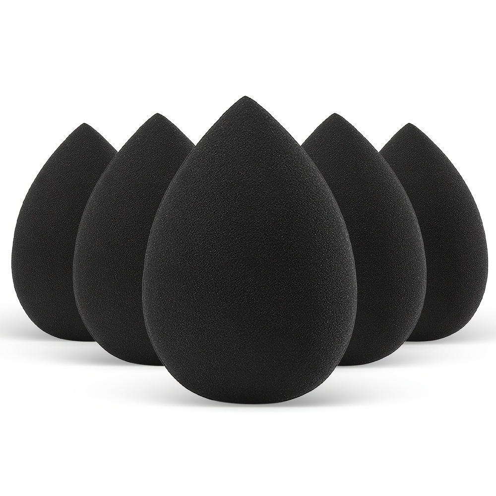 Image of 5pcs Makeup Sponge Set, Cosmetic Sponges For Liquid, Cream & Powder Base Makeup Application