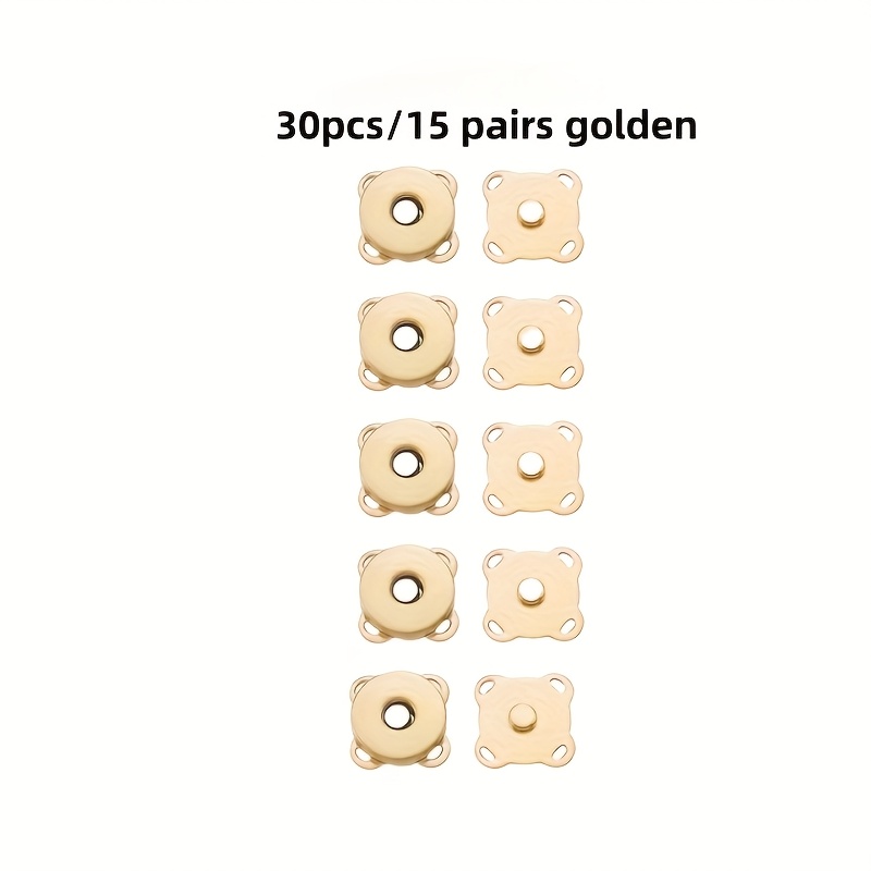 TEMU 30pcs Diy Clasps, Suitable For Handbags, Wallets, Wallets, And Crafts - Diy Bag Accessories, Diy Wallet Making