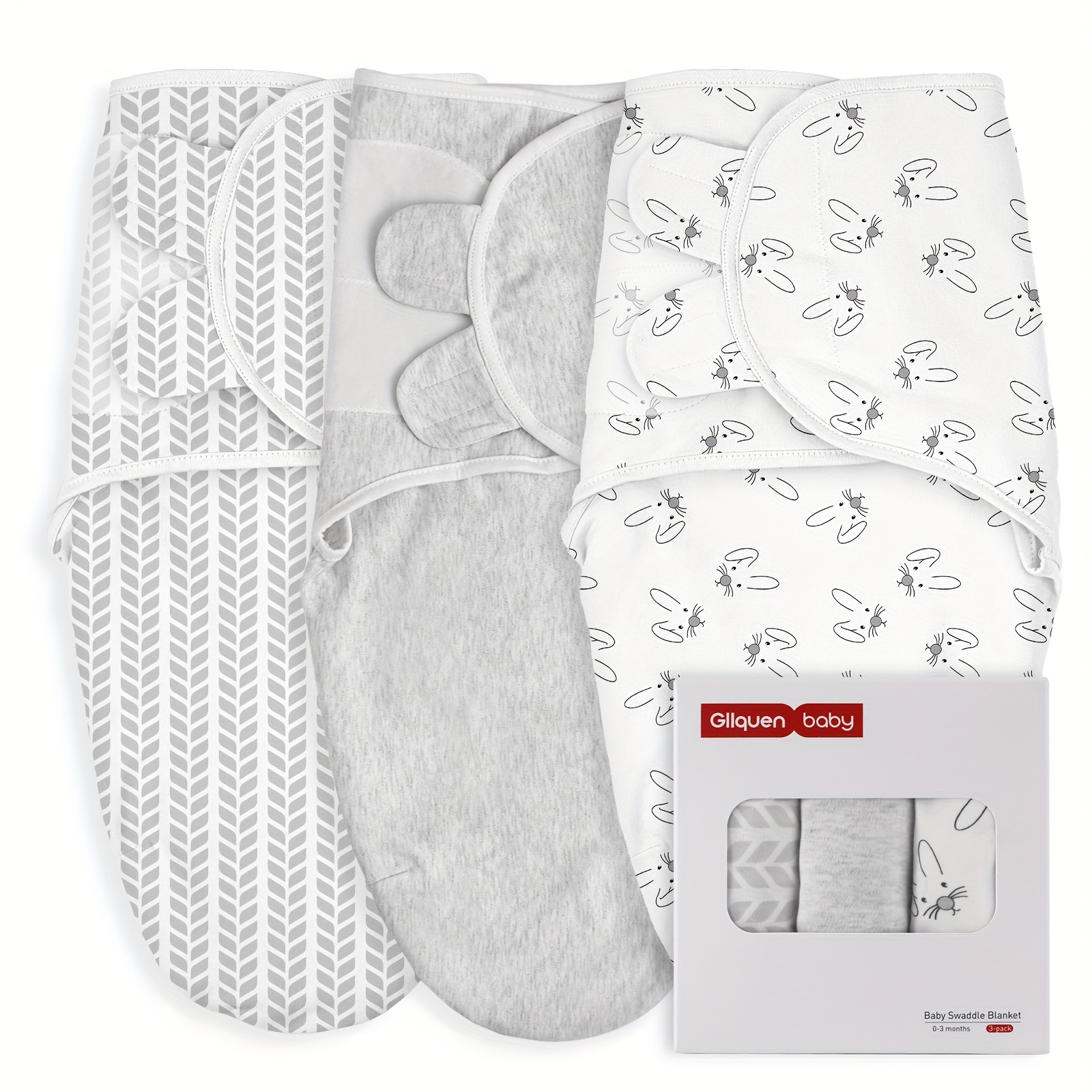 Baby For Babies Boys And Girls - Newborn 3 Pack, Baby Swaddle 0-3 Months, Sack, Blanket Wrap, Baby Essentials