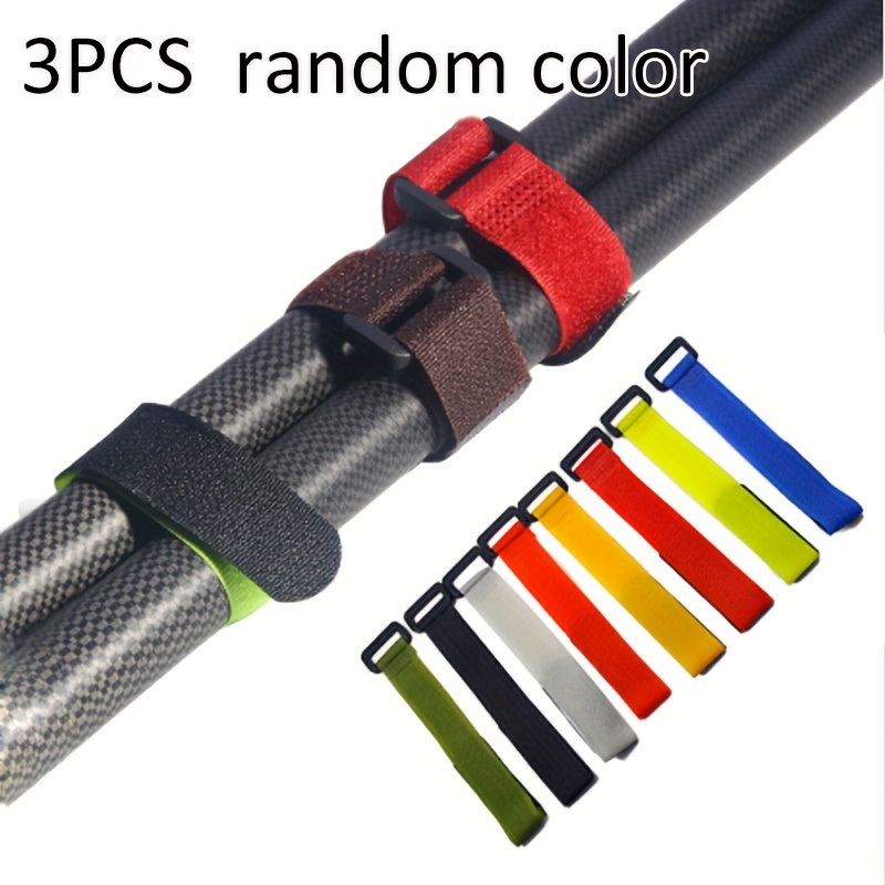 TEMU Correas para caña de pescar de color aleatorio - Antideslizantes con hebilla - Nailon duradero - Ideal para equipo de