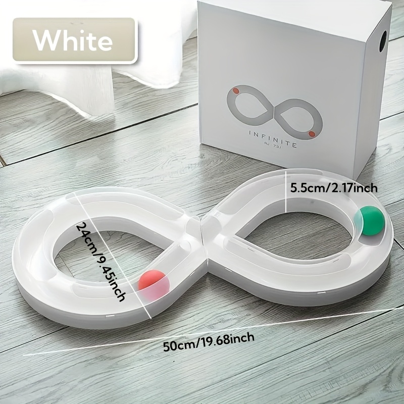 Tourniquet interactif pour chat - Jouet en plastique durable avec cibles mobiles - Accessoire de jeu stimulant et d'exercice pour chats et chatons d'intérieur - Toutes races - Sans piles