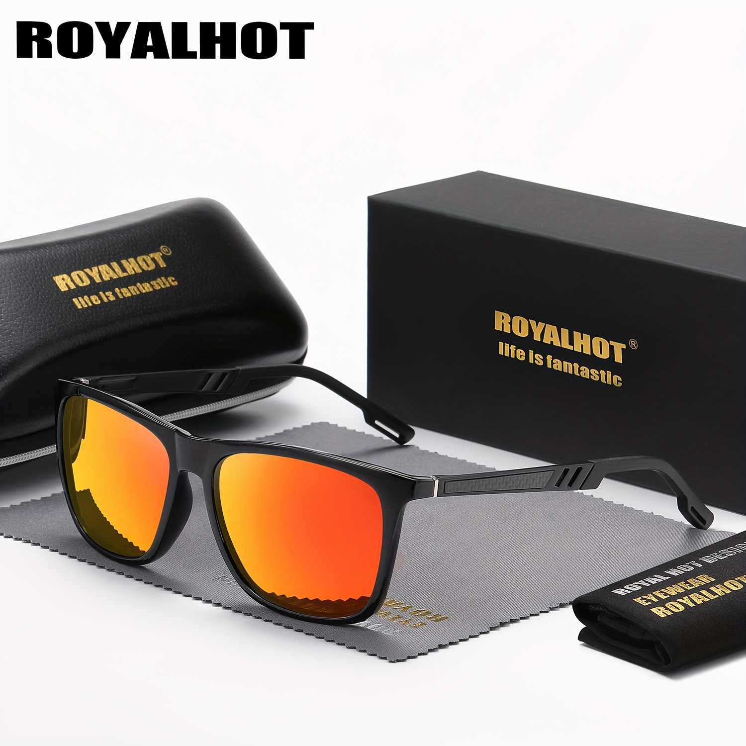 occhiali sole polarizzati protezione montatura Temu Italy