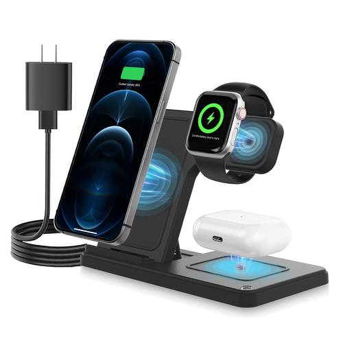 foldable 3 in 1 wireless charger station 15w fast charging charger stand magnetic phone charger for iphone 16 15 14 11 x 8 pro max pro for watch charger for iwatch ultra10 6 5 se for 3 2 pro multiple devices easter gifts mothers day gifts