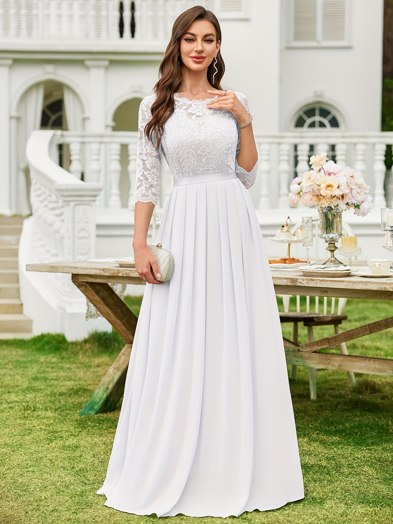 Vestidos Con Tela Chifon Largos Chifon Vestido Elegante Para Damas