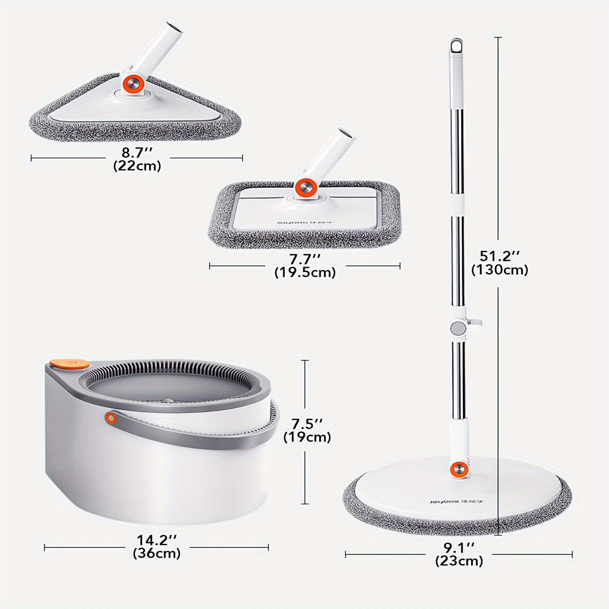 Joybos® Sewage Separation Hands-free Wash Mop And Bucket Set, With... product image 3