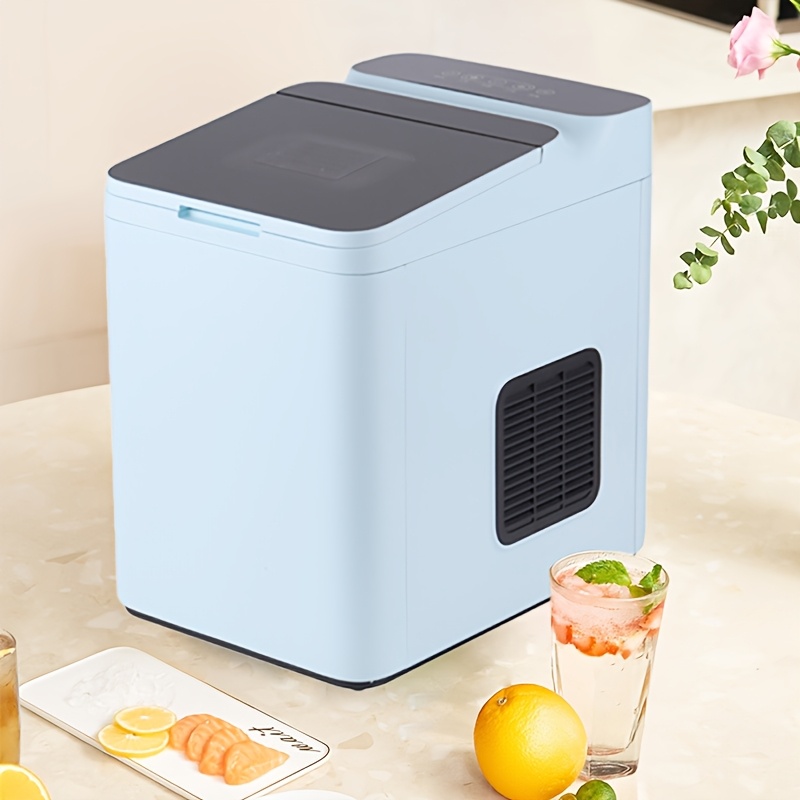 

Ice Maker Countertop, 9 Cubes Ready In 7 Mins, 20lbs In 24hrs, 2 Sizes Of Bullet Ice, Self-cleaning Ice Machine With Ice And Basket For Home Kitchen