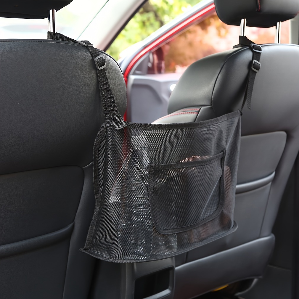 

1pc New Car Rear Seat Storage Bag Mesh Large-capacity Bag Driver's Storage Mesh Bag