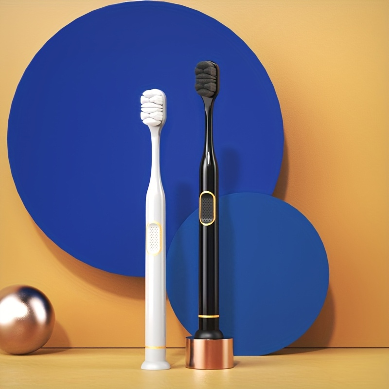1pc/2pcs/4pcs Advanced Manual Toothbrush | Soft Bristle, , Comfortable Brushing Experience, Dual-use For Tongue Scraping, Individually Packaged, Nylon Bristles, Abs Plastic Handle, Full-size
