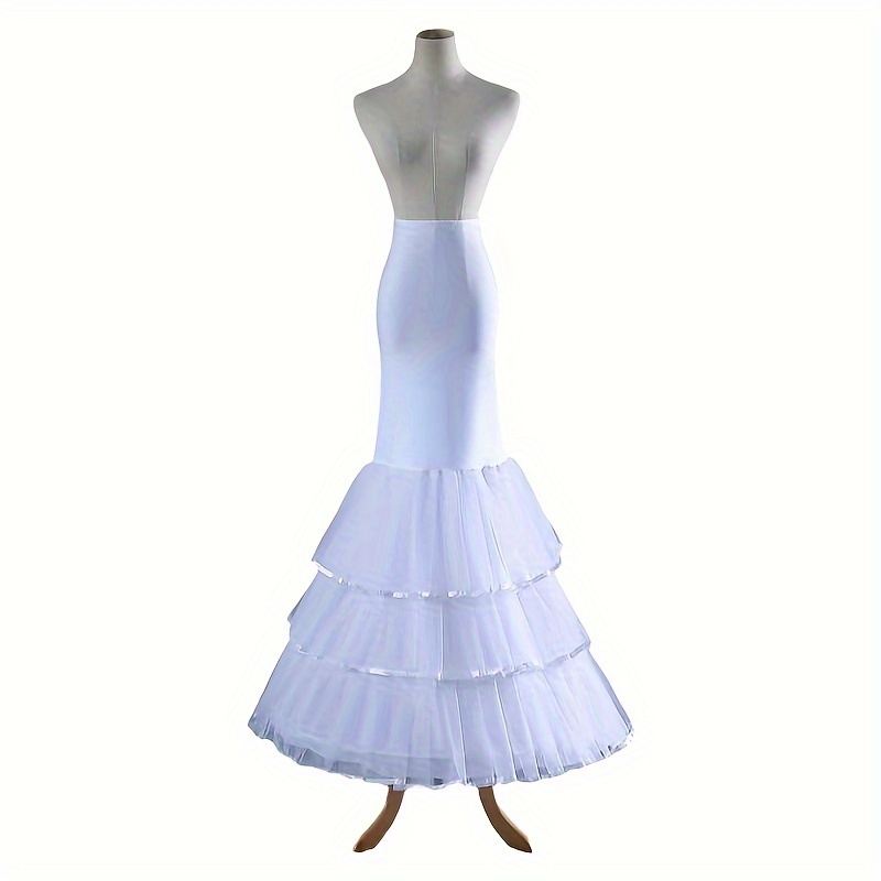 Romantic Mermaid Fishtail Crinoline Petticoat Skirt Bustle Temu