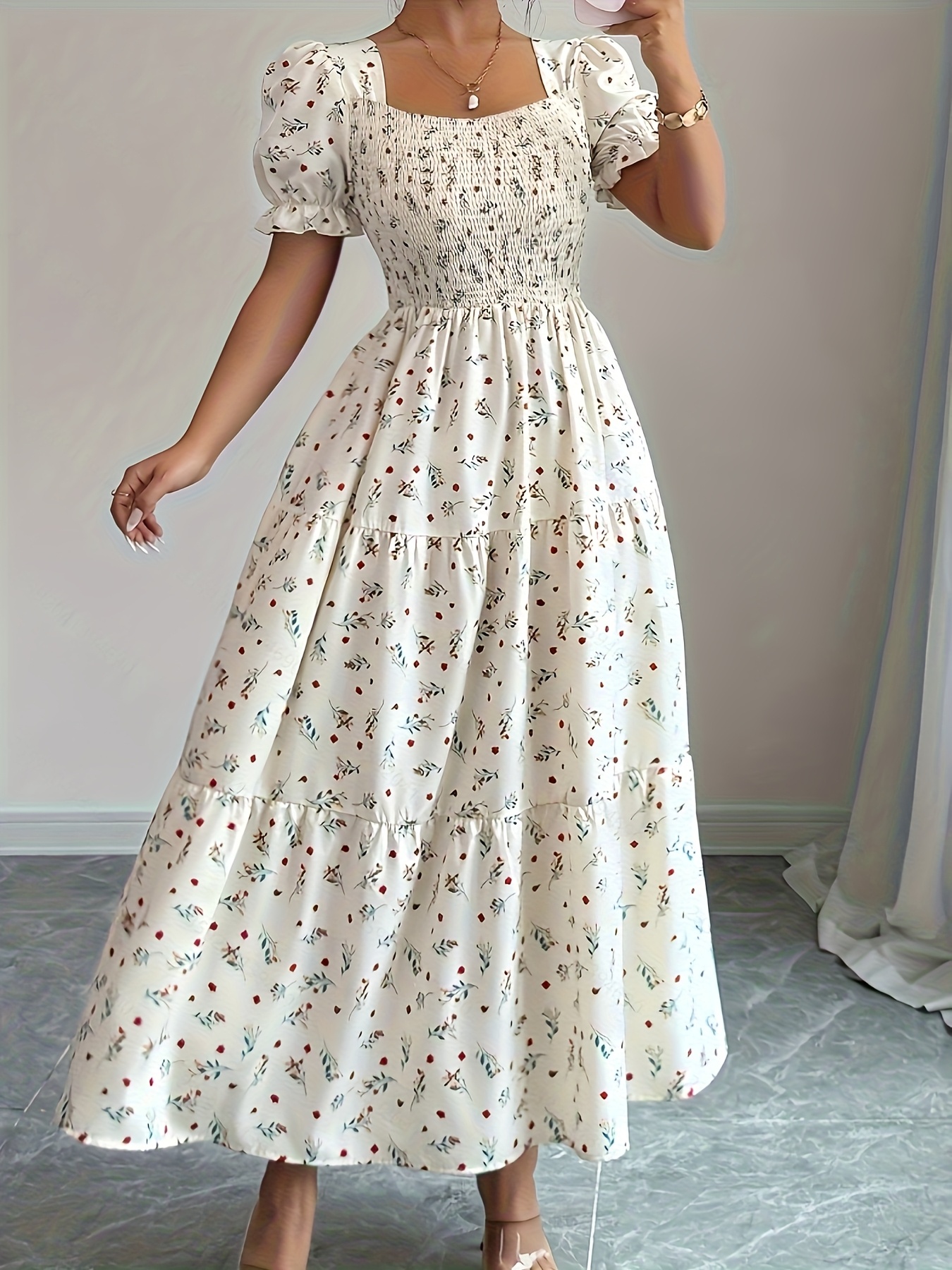 smocked dress women sold on Temu United States