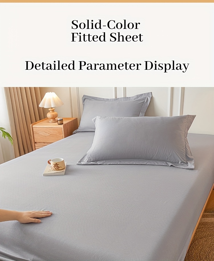 3pcs luxury fitted sheet   fitted sheet two pillowcases pillow inserts not included brushed velvet embossed mattress cover 100 polyester soft and comfortable light beige friendly bedding multi size thickened mattress protector suitable for home   hotel machine washable bed covers thanksgiving gift Product details 16