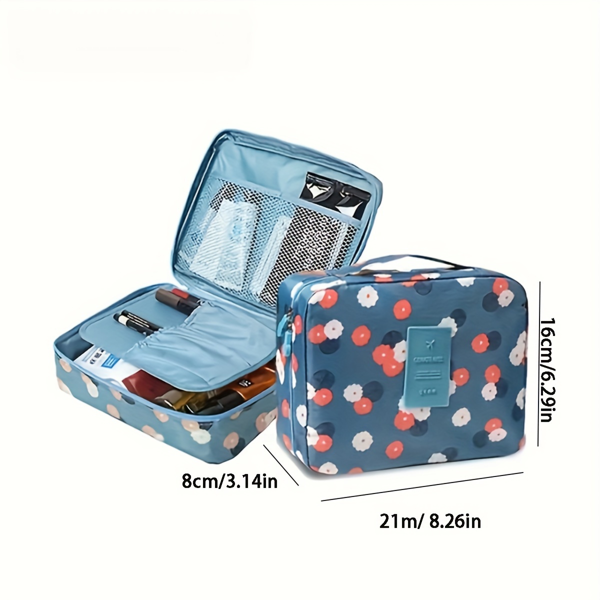 Large Capacity Travel Makeup Bag - Storage Bag, Multi Compartment Storage Bag for Cosmetics And Toiletries - Ideal Choice for Vacation And Daily Use
