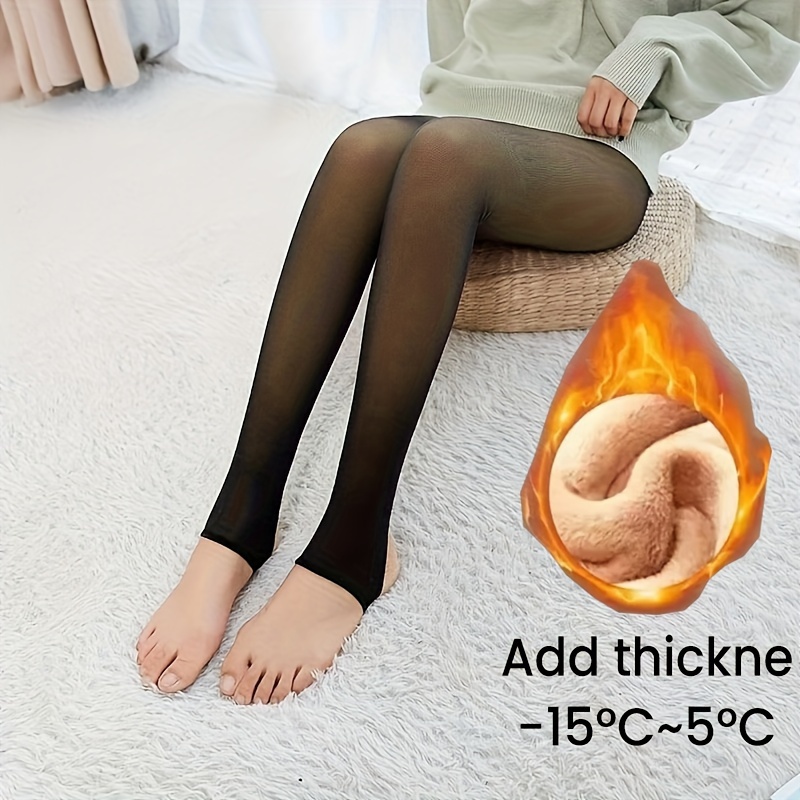 

Women's Thermal Pantyhose - High Waist, Slim Fit, Warm & Stretchy For Fall/winter