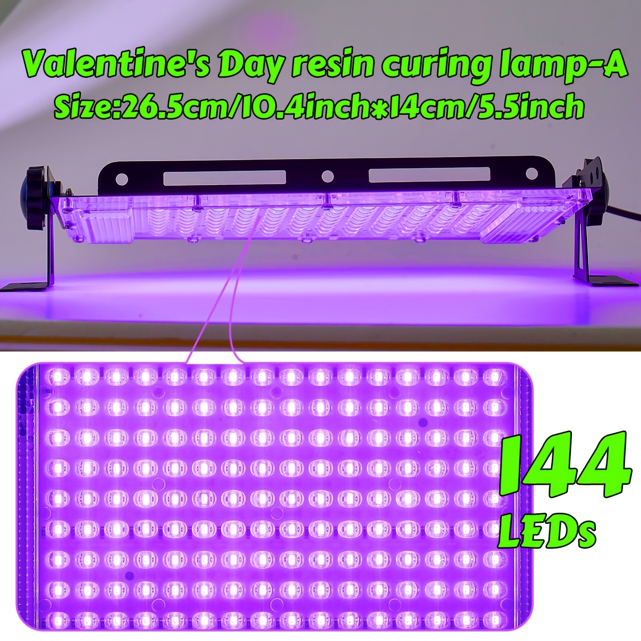 E-shop Professionelle Harz-Härtelampe mit 96/144 LEDs, verbesserter, verstellbarem Ständer, großem, gleichmäßigem Härtbereich, tragbares Design mit