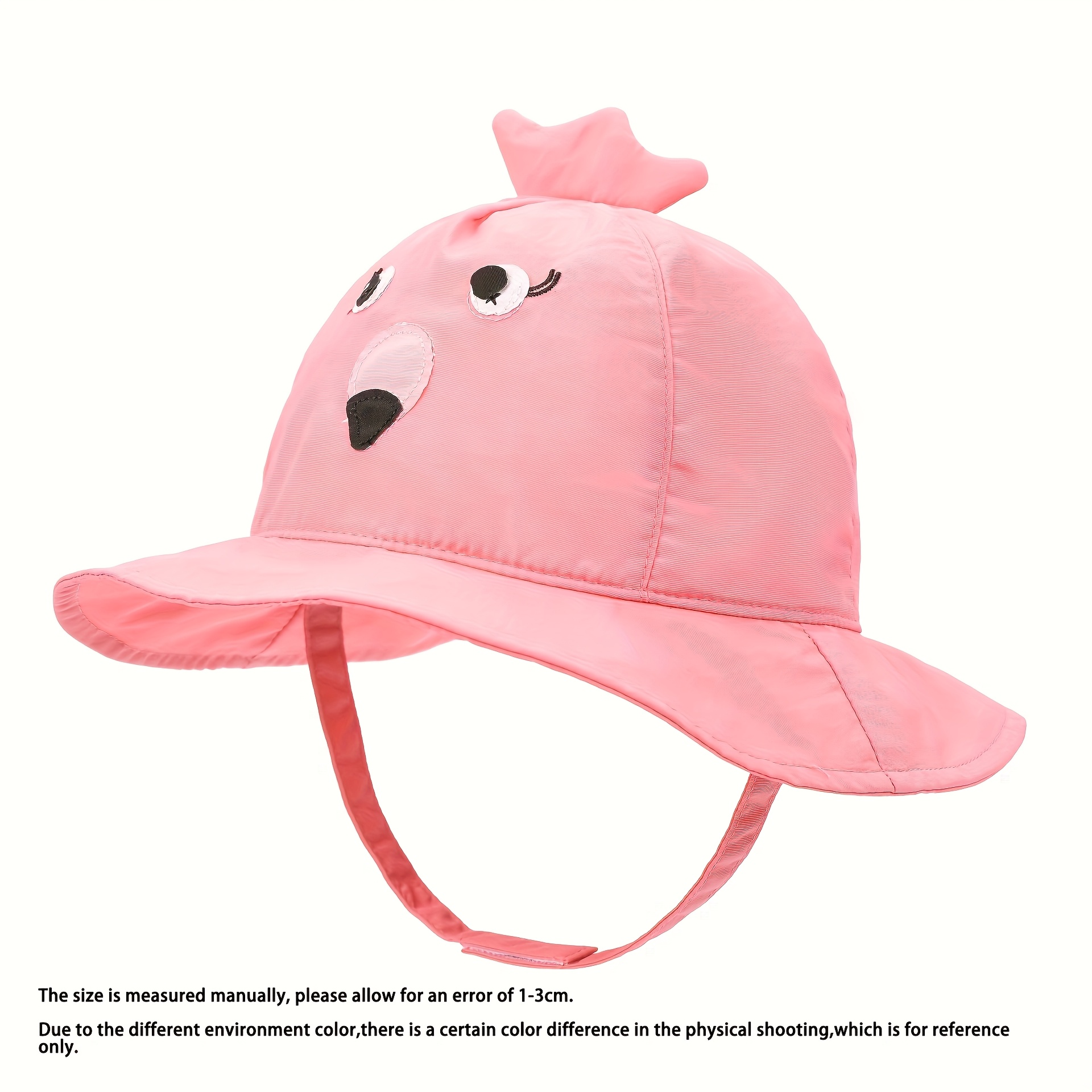 1-Pack *' Cartoon Animal Sun Protection Bucket Hat Lightweight, Machine  Washable, Red Beach Outdoor Fun, Ages 3-8, Featurin