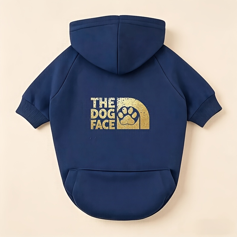 TEMU The Paw Print Style Pet Pocket Sweatshirt Jacket, Medium To Small Dogs