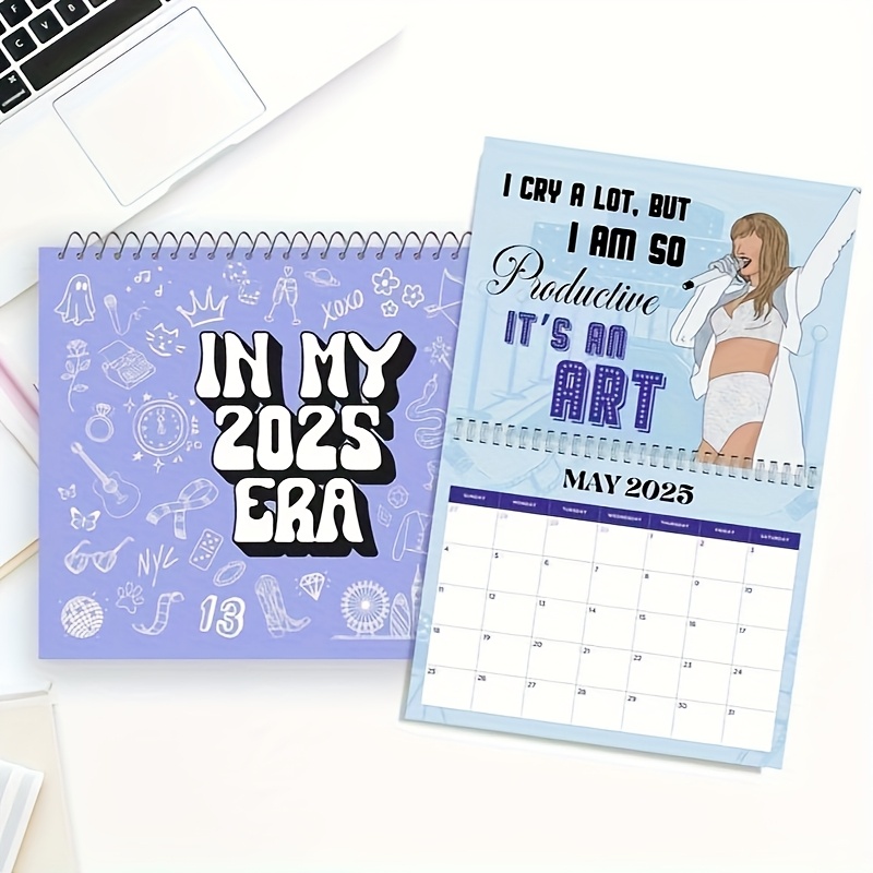 

In My 2025 Era Calendar | Wall Calendar | Birthday Gift For Her | Home Office Decor Monthly Planner Teacher Appreciation Gift-modern Era Themed Paper Planner With