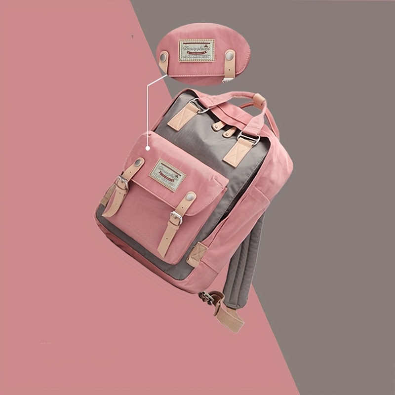 TEMU Reseryggsäck för dam med fickor för laptops