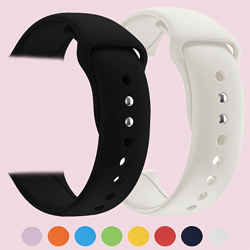 

Sport Strap Compatible With Iwatch Bands 42mm 44mm 45mm 41mm 38mm 40mm 49mm Adjustable Soft Silicone Bracelets For Iwatch Ultra Series Se 9 8 7 6 5 4 3 2 1 Smart Watch Accessories.