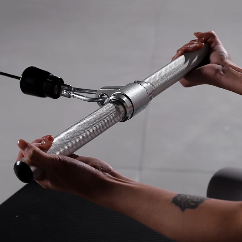 1pc Aluminum Alloy High-Quality Pull Down Handle, Fitness Equipment Accessory for Back Muscle Training, Lat Artillery Rowing Chest Push Handle, Durable Gym Equipment for Strength and Endurance Exercises