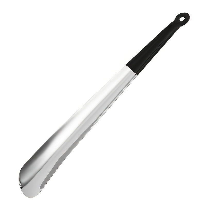 Image of 1pc Shoehorn From High-quality Stainless Steel, Featuring A Smooth And Sturdy Structure. Its Ergonomic, Design Ensures Durability , Assisting With Putting On And Shoes.